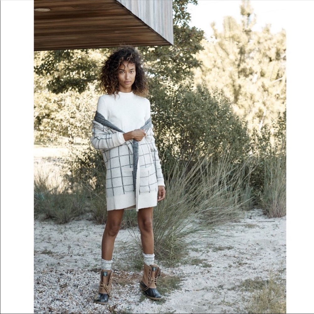 Madewell Ryder Cardigan Windowpane